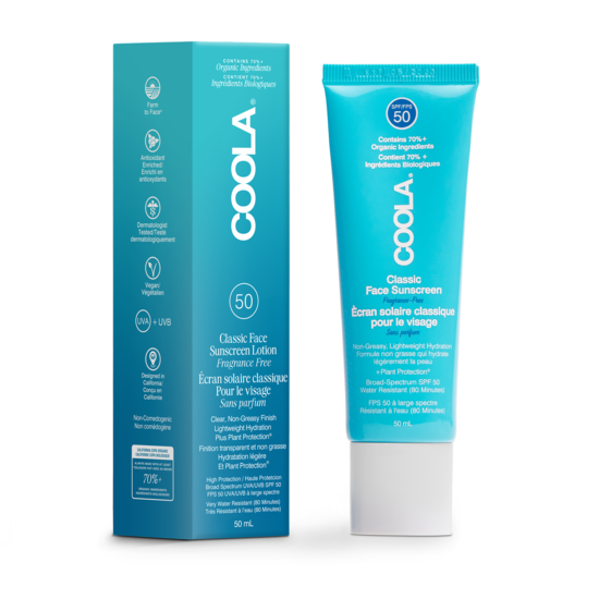 COOLA Classic Face Sunscreen Lotion Fragrance-Free SPF50 50 ml