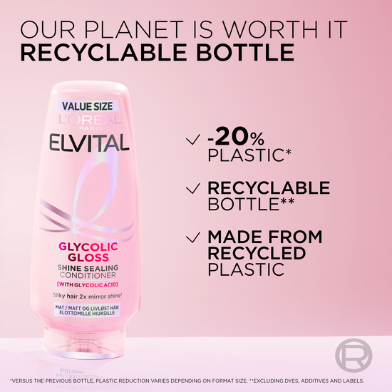 L'Oréal Paris Elvital Glycolic Gloss Conditioner 300 ml