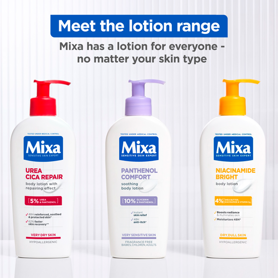 Mixa Niacinamide Bright Body Lotion för torr & matt hud 250 ml