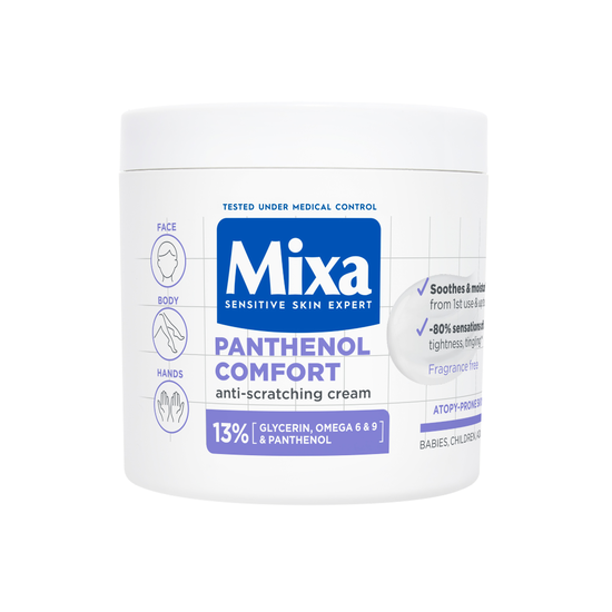 Mixa Panthenol Comfort Anti-scratching Cream för atopisk hud 400 ml