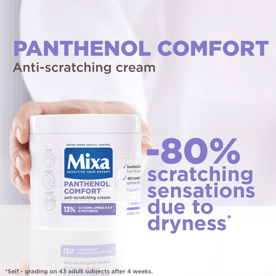 Mixa Panthenol Comfort Anti-scratching Cream för atopisk hud 400 ml