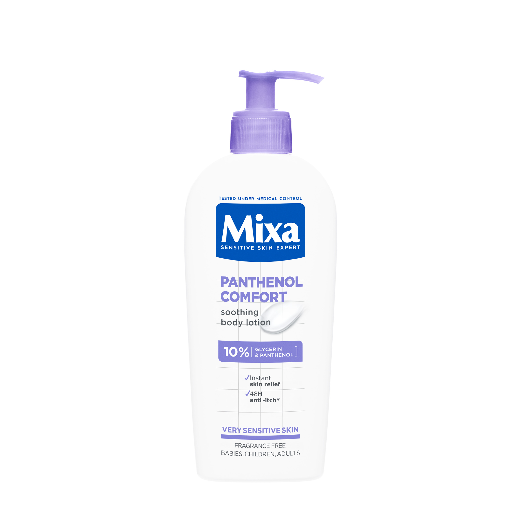 Mixa Panthenol Comfort Soothing Lotion för mycket känslig hud 250 ml