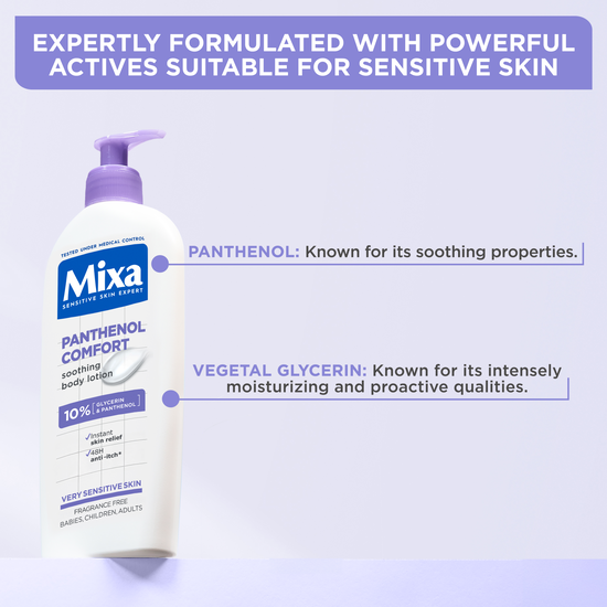 Mixa Panthenol Comfort Soothing Lotion för mycket känslig hud 250 ml
