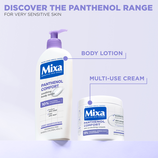 Mixa Panthenol Comfort Soothing Lotion för mycket känslig hud 250 ml
