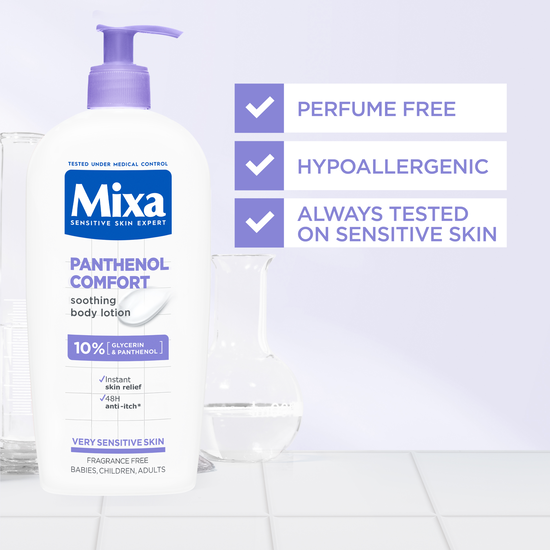 Mixa Panthenol Comfort Soothing Lotion för mycket känslig hud 250 ml