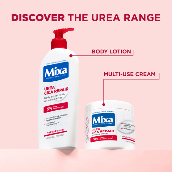 Mixa Urea Cica Repair Renewing Cream för torr, grov och sträv hud 400 ml