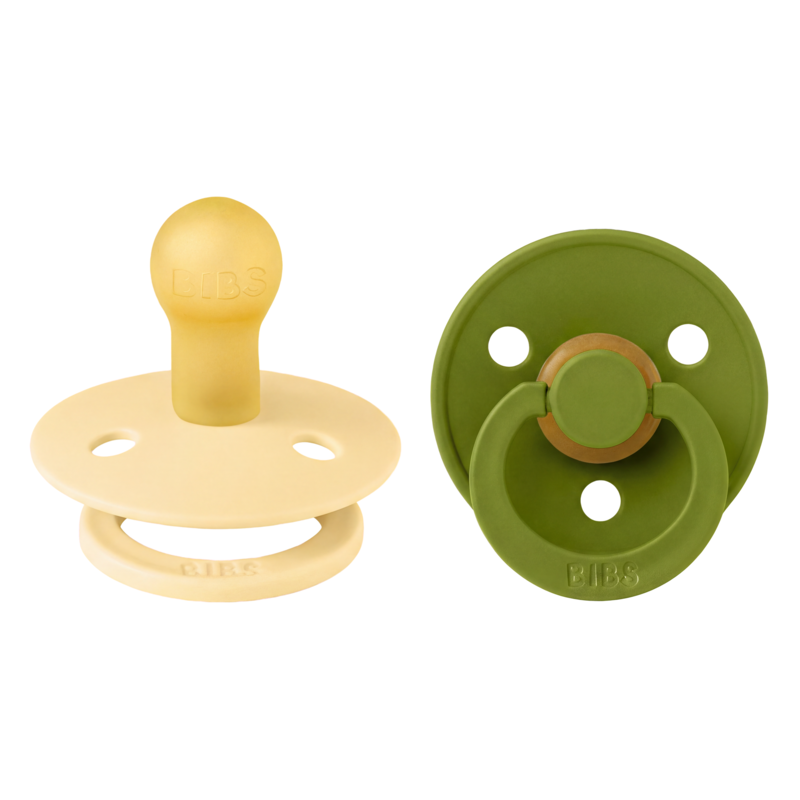 Köp 2 få 20% | BIBS Colour Latex Size 1 Pale Butter/Wasabi 2-pack