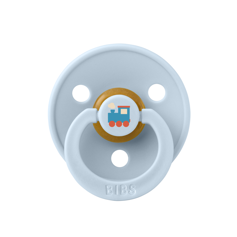 Köp 2 få 20% | BIBS Colour Holiday Train Latex Size 2 Baby Blue