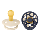 bibs-pacifier-studio-colour-2-pack-polka-mix-latex-size-1-ivory-deep-space