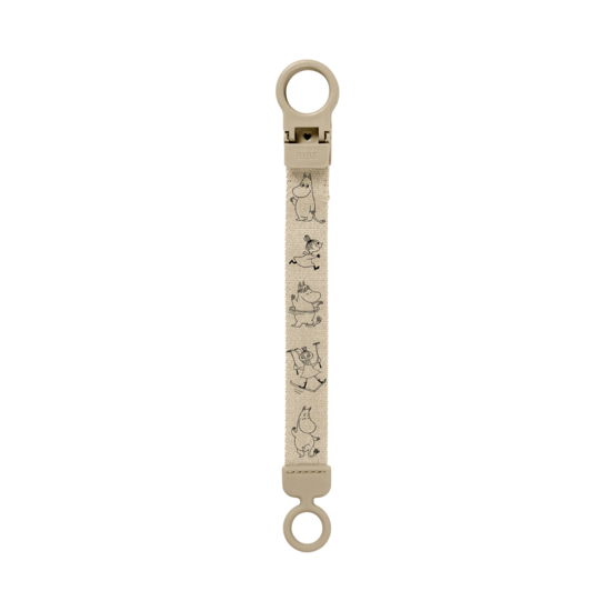 BIBS x Moomins Pacifier Clip Loop Vanilla