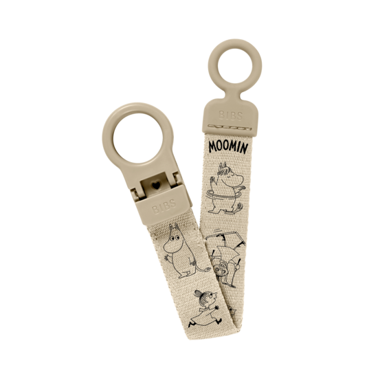 BIBS x Moomins Pacifier Clip Loop Vanilla