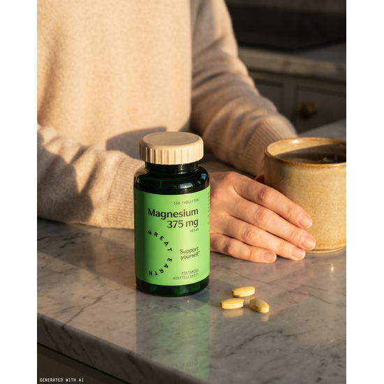 Great Earth Magnesium 375 mg 100 tabletter