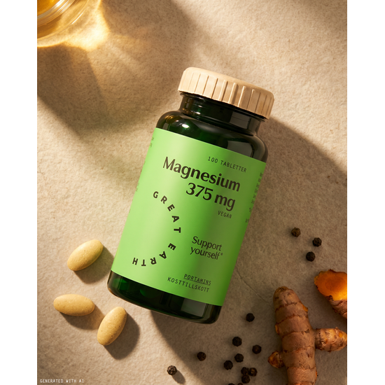 Great Earth Magnesium 375 mg 100 tabletter