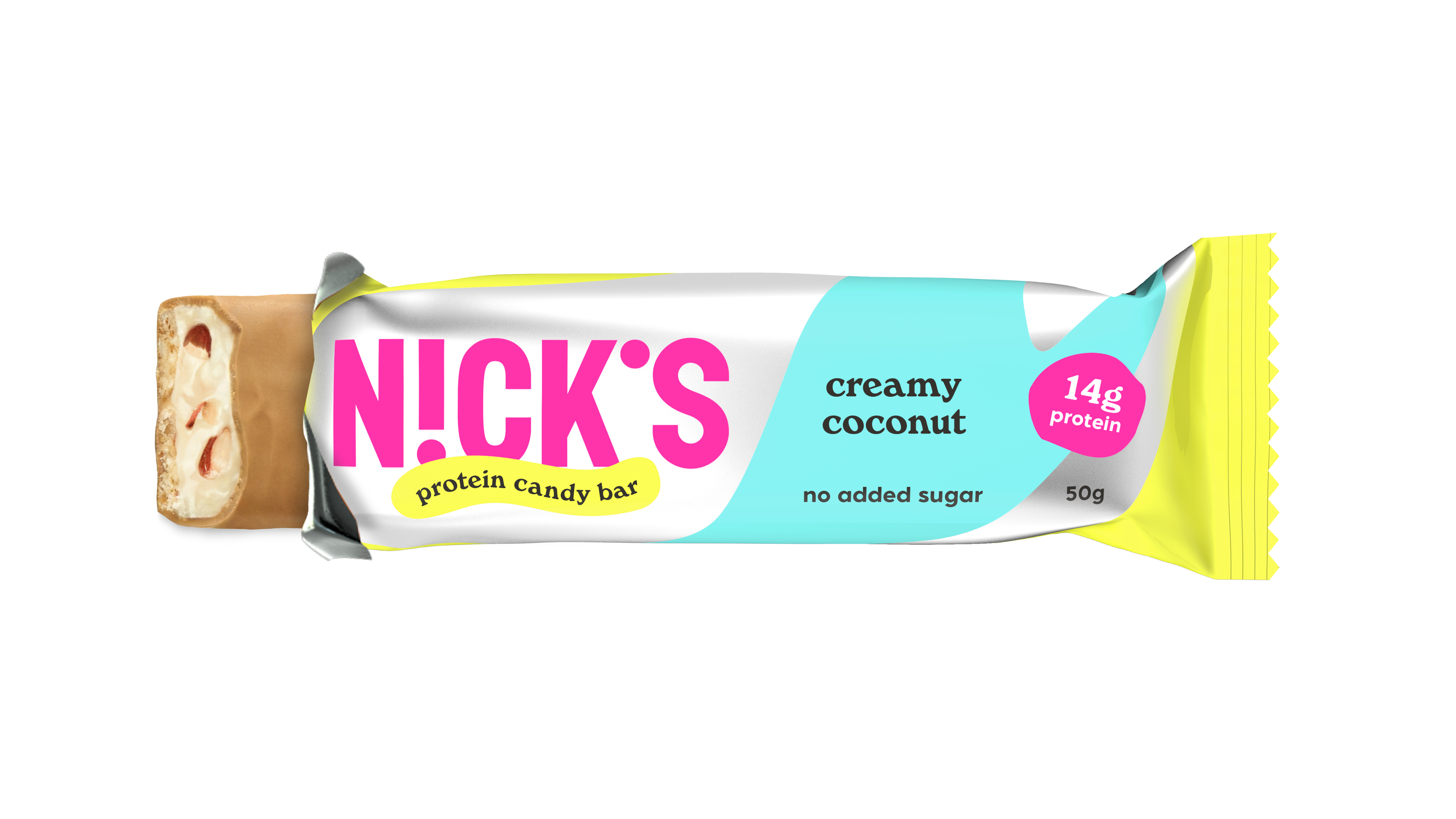 Nicks Protein Candy Bar Creamy Coconut 50 g