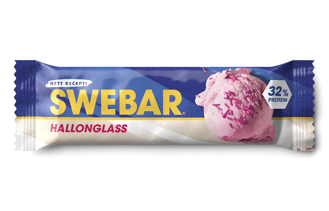 Swebar Protein Bar Hallonglass 50 g