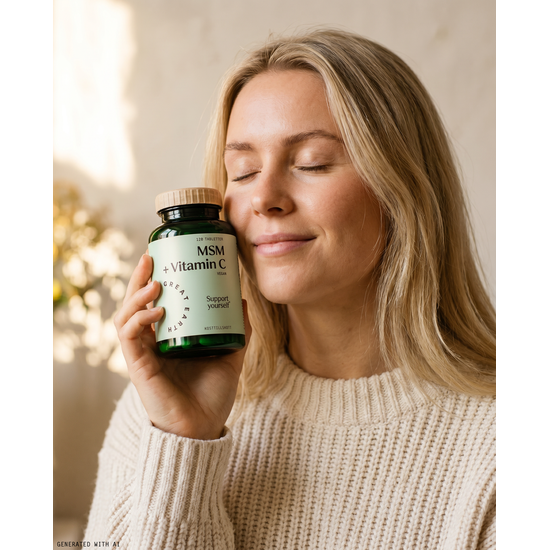 Great Earth MSM 1000 mg + Vitamin C 120 tabletter