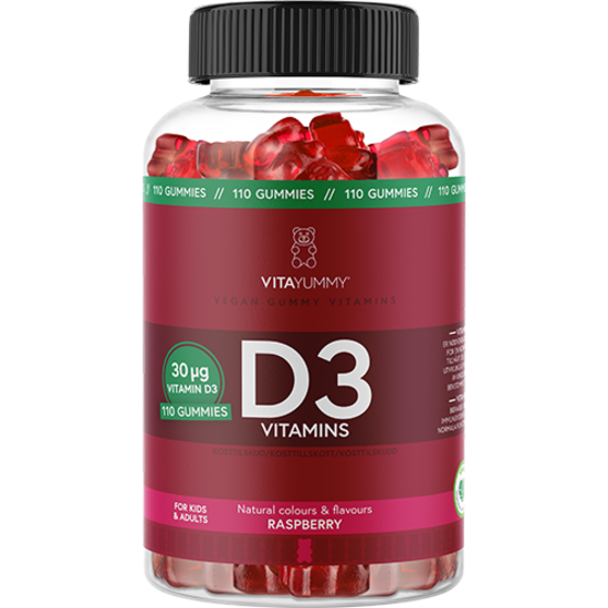 VitaYummy D3 Raspberry 110 gummies