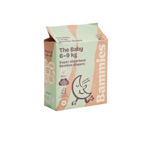 Bammies Bambublöjor The Baby 6-9 kg 32 St