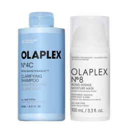 Olaplex No.4C Bond Maintenance Clarifying Shampoo 250 ml & No.8 Bond Intense Moisture Mask 100 ml