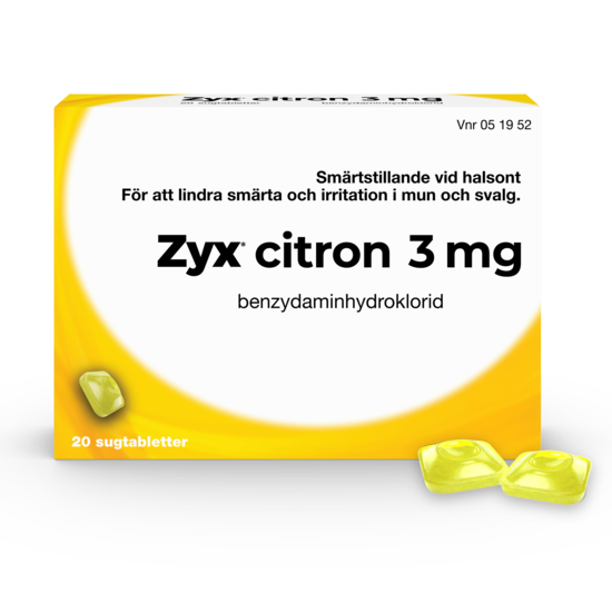 Zyx Citron 3 mg 20 sugtabletter