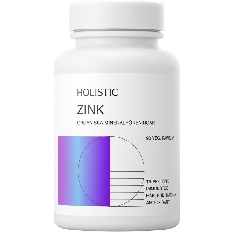 Holistic Zink 25 mg 90 kapslar