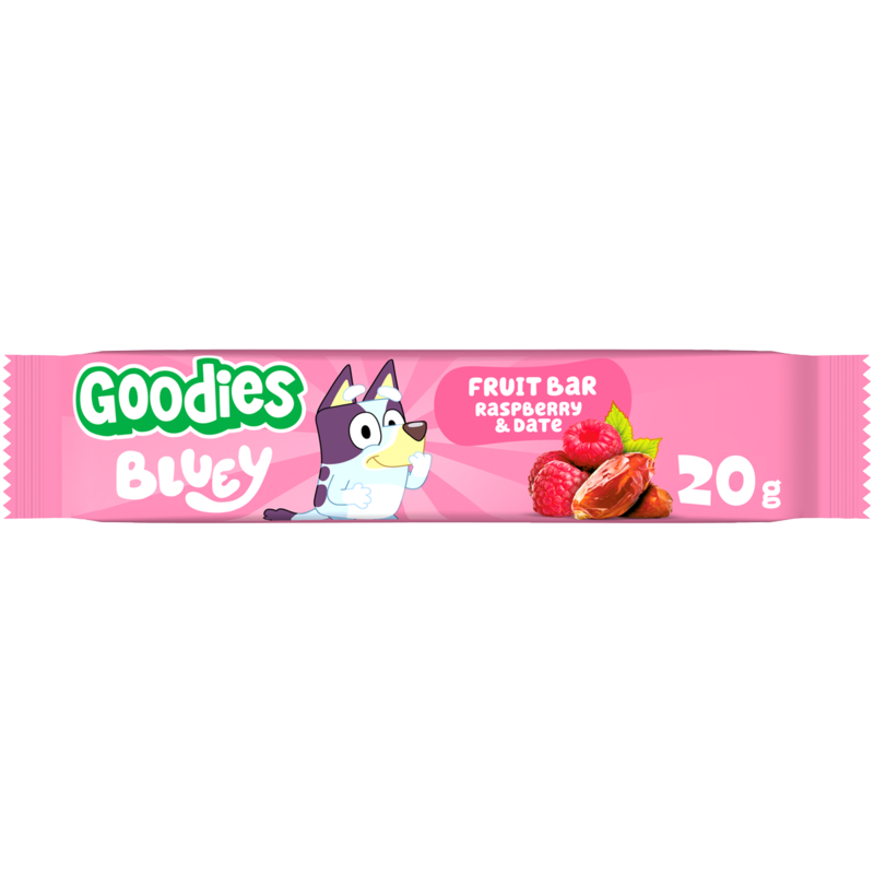 Goodies Bluey Fruktbar Hallon & Dadlar 20 g
