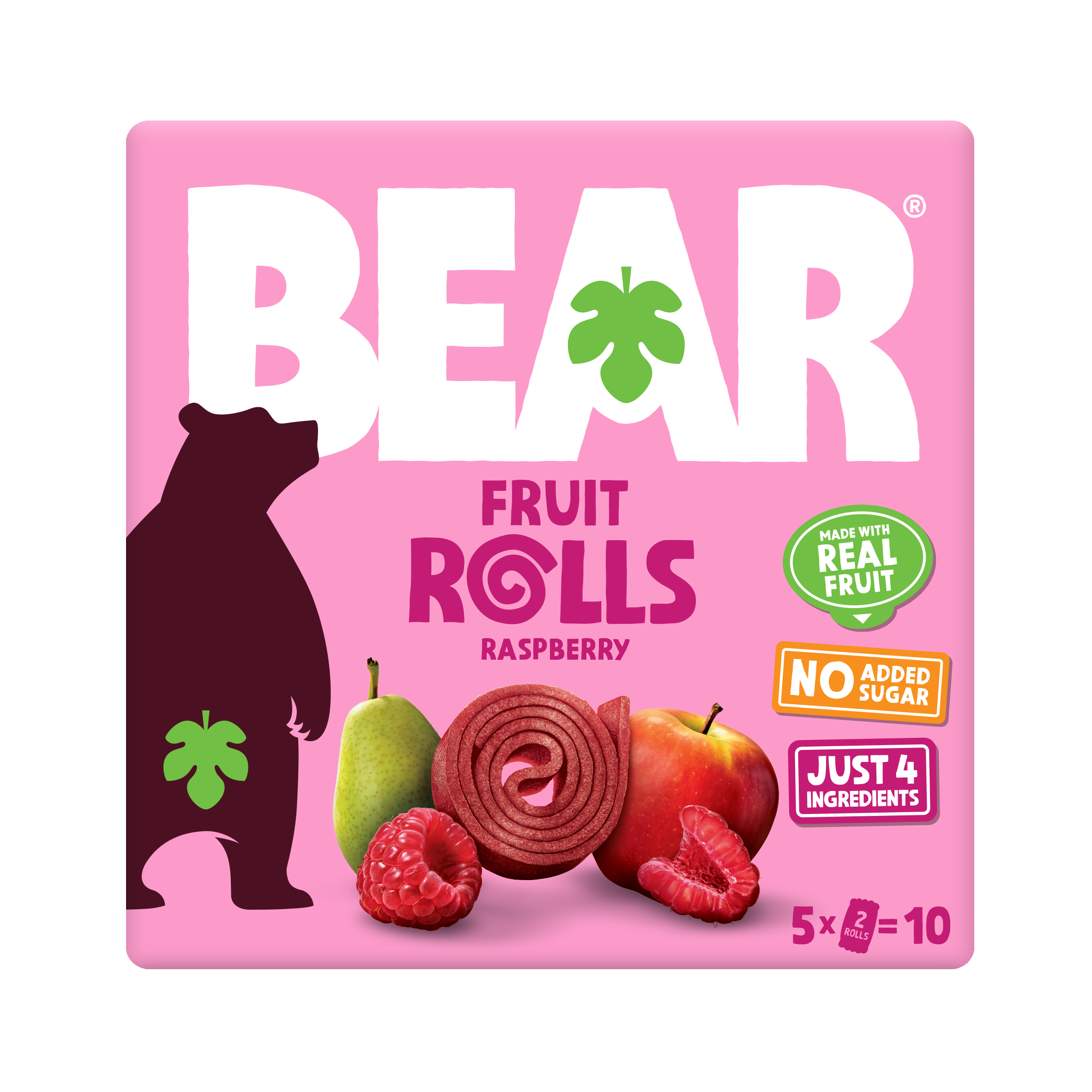 BEAR Fruit Rolls Hallon Multipack 5 x 20 g