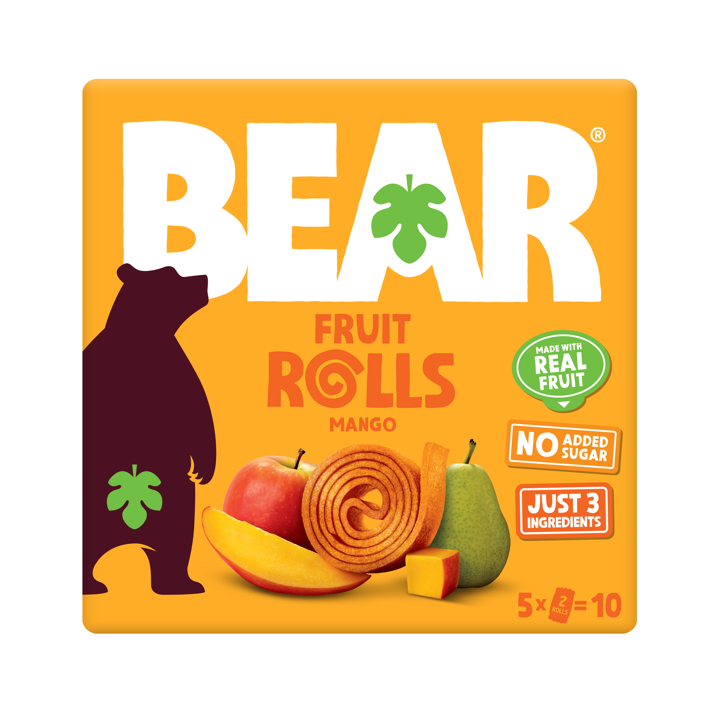 BEAR Fruit Rolls Mango Multipack 5 x 20 g