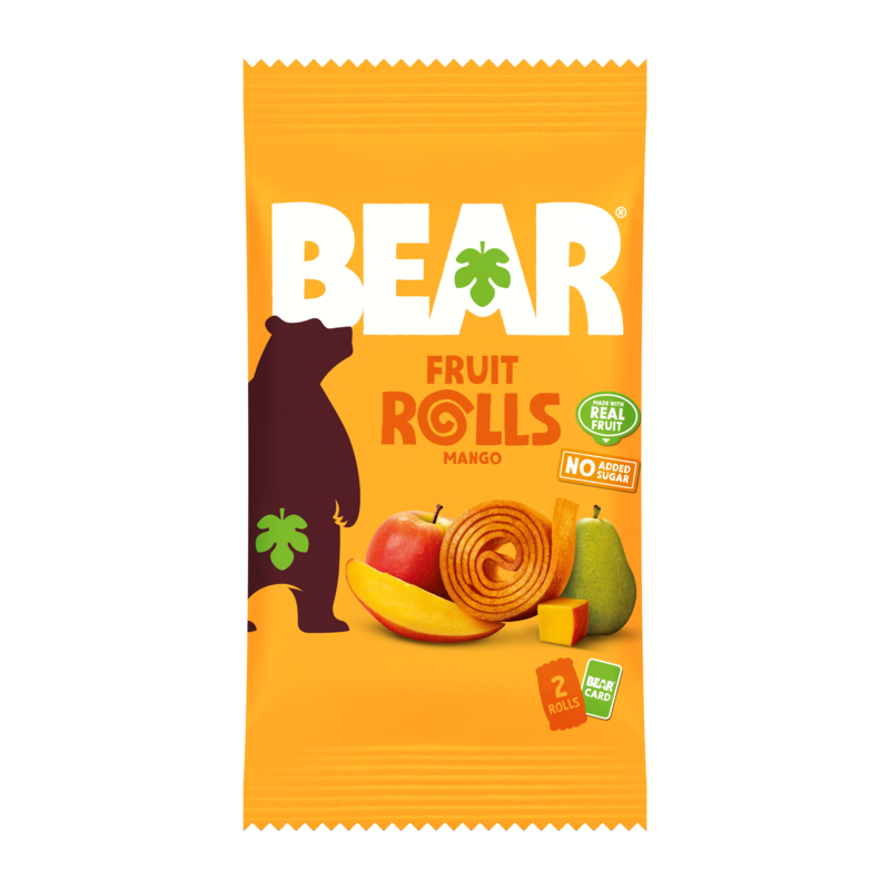 Köp 3 få 20% | BEAR Fruktrullar Mango 20 g