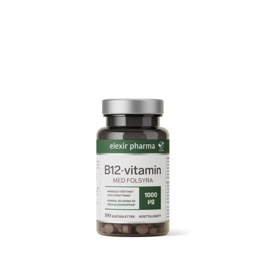 Elexir Pharma B-12 Vitamin 100 sugtabletter
