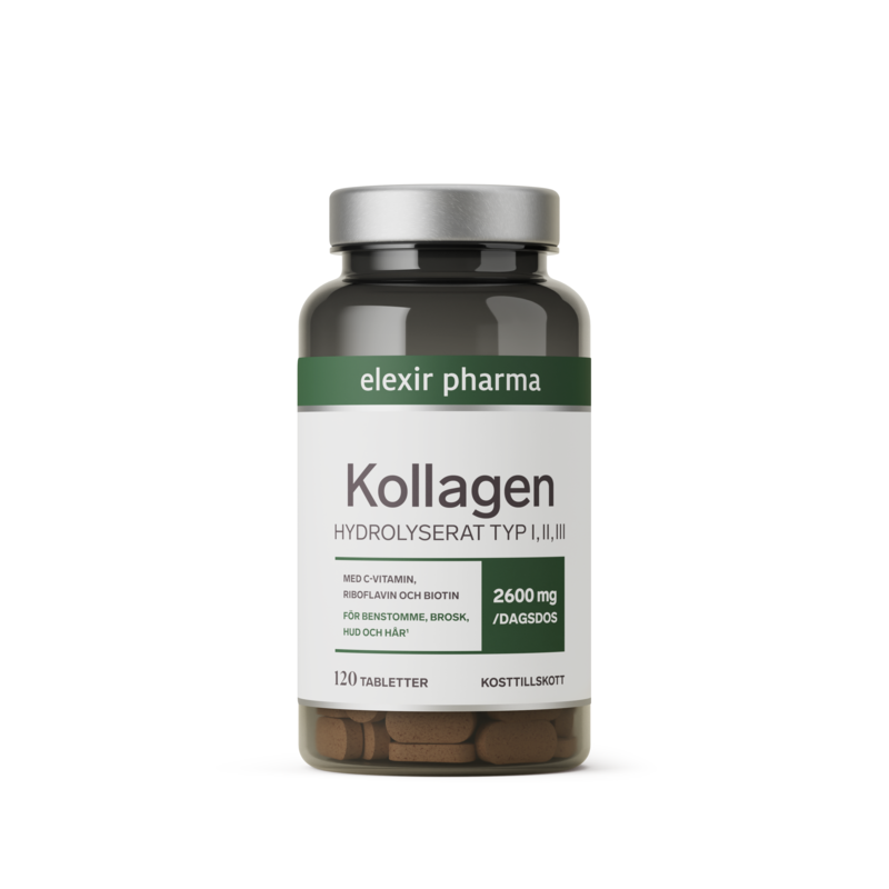 Elexir Pharma Kollagen Hydrolyserat 120 tabletter