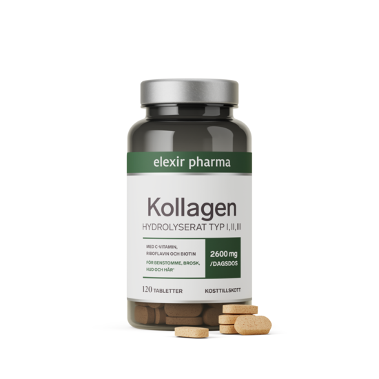 Elexir Pharma Kollagen Hydrolyserat 120 tabletter