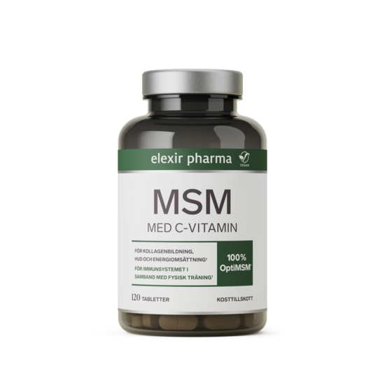 Elexir Pharma MSM med C-vitamin 120 tabletter