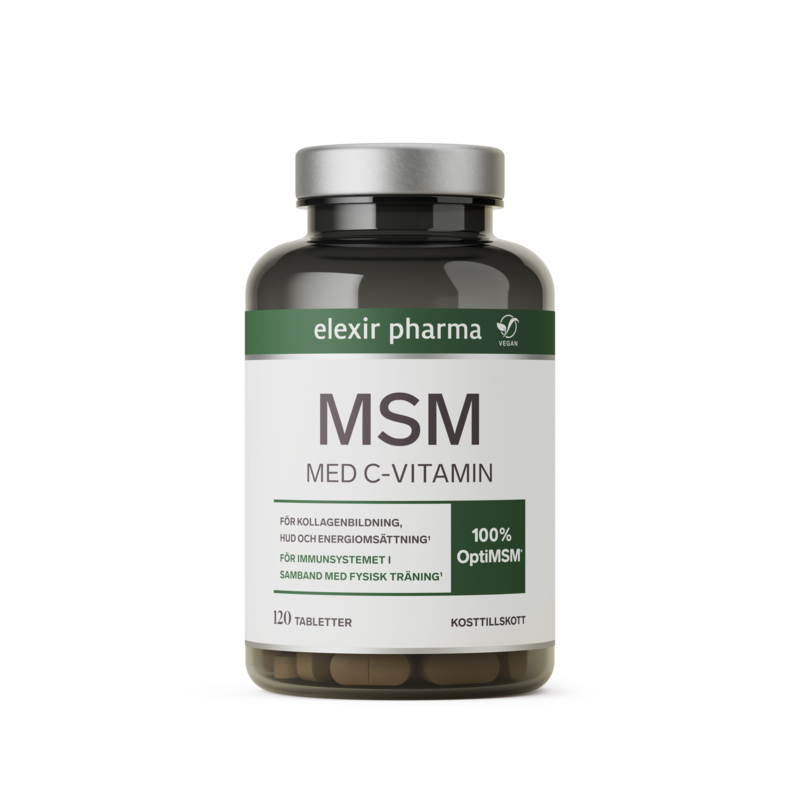 Elexir Pharma MSM med C-vitamin 120 tabletter