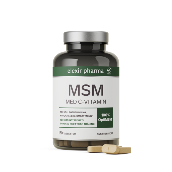 Elexir Pharma MSM med C-vitamin 120 tabletter