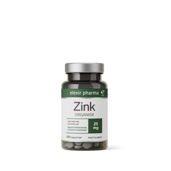 Elexir Pharma Zink 25 mg 100 tabletter