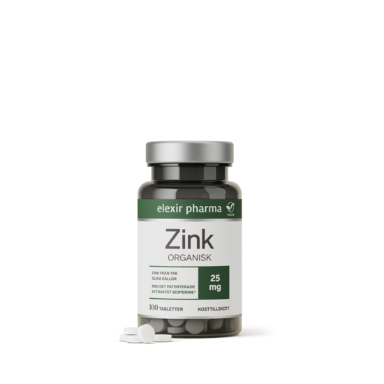 Elexir Pharma Zink 25 mg 100 tabletter