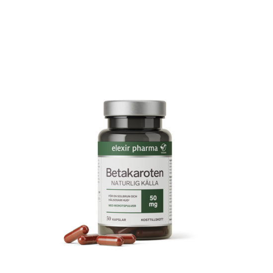 Elexir Pharma Betakaroten 50 mg 50 kapslar