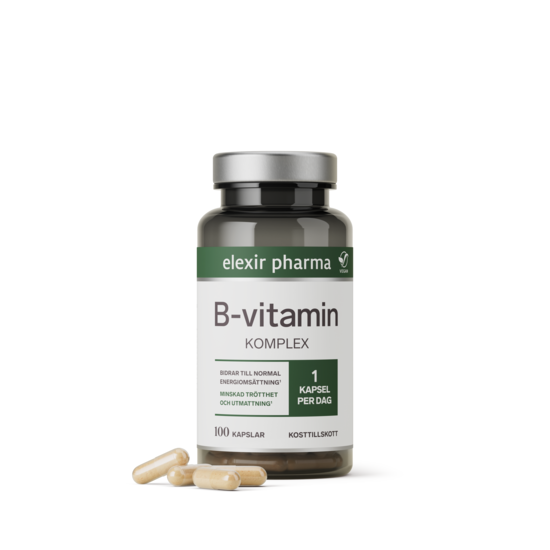 Elexir Pharma B-Vitamin Komplex 100 kapslar