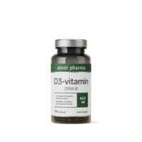 Elexir Pharma D3-vitamin 2500IE 180 kapslar