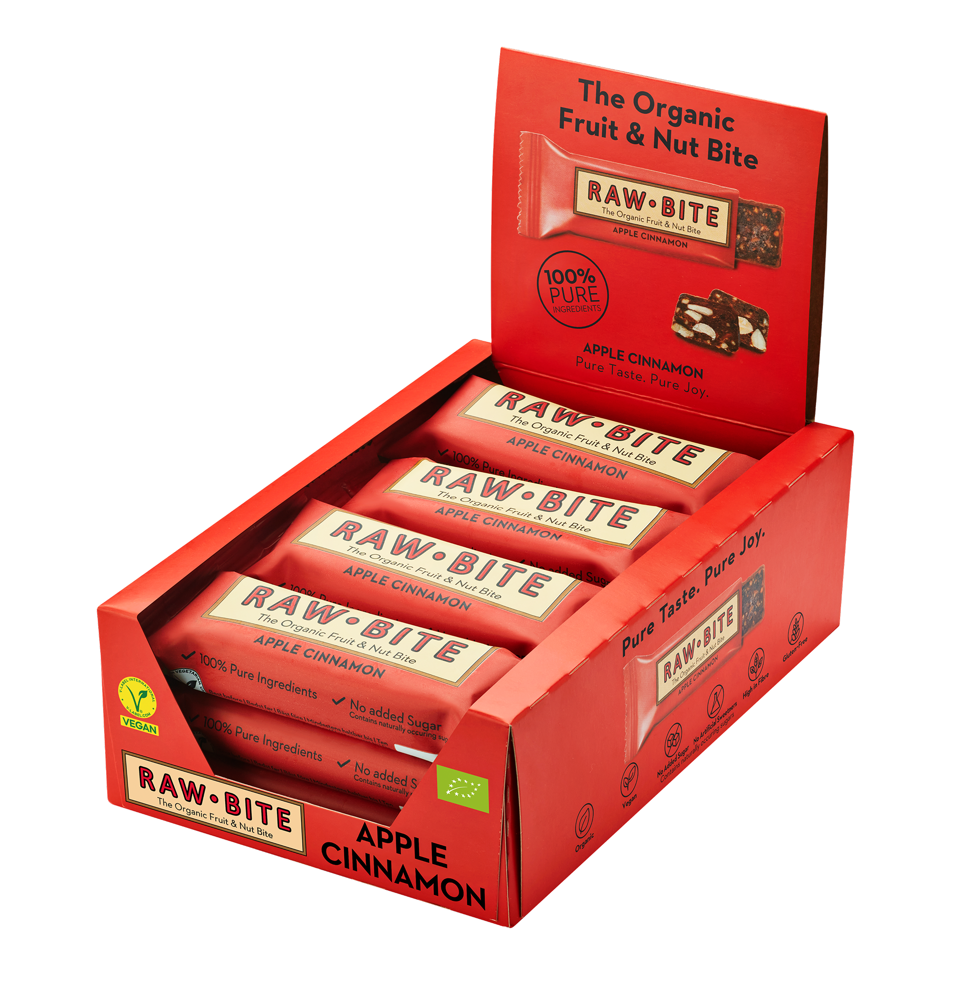 Rawbite Frukt- & Nötbar Apple Cinnamon 50 g 12-pack