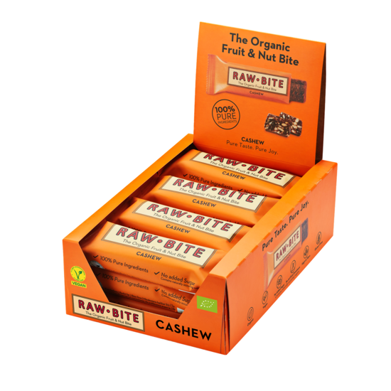 Rawbite Frukt- & Nötbar Cashew 50 g 12-pack