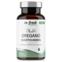 Re-fresh Superfood Oregano- och Svartkumminolja 90 kapslar