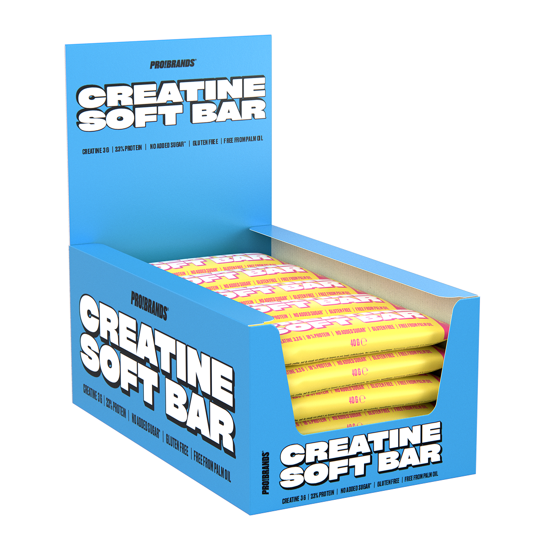 ProBrands Soft Kreatin Bar Peanut Banana 40 g 20-pack