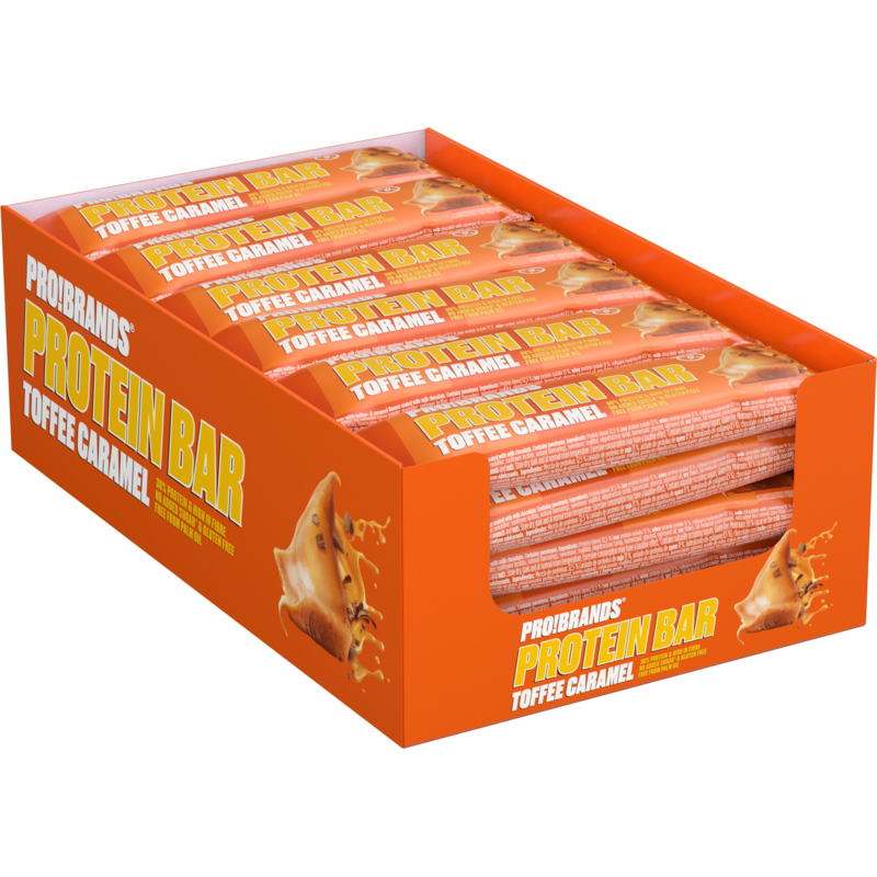 ProBrands Protein Bar Toffee & Caramel 45 g 24-pack