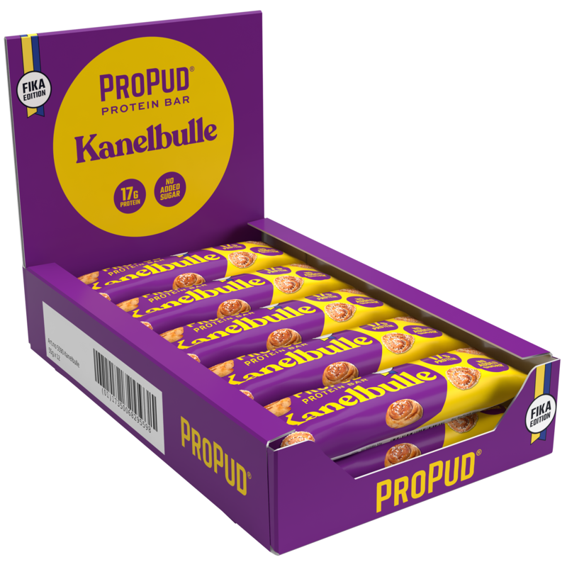 ProPud Proteinbar Kanelbulle 55 g 12-pack