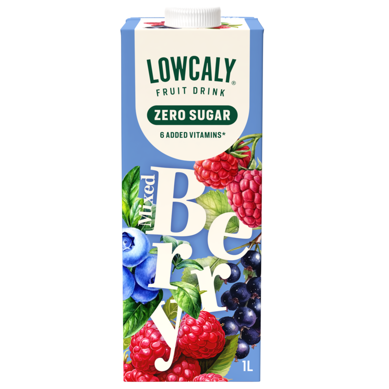 Lowcaly Fruktdryck Berry 1000 ml