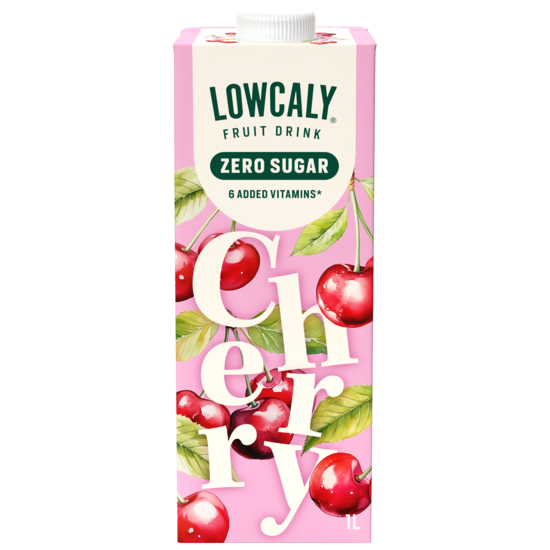 Lowcaly Fruktdryck Cherry 1000 ml
