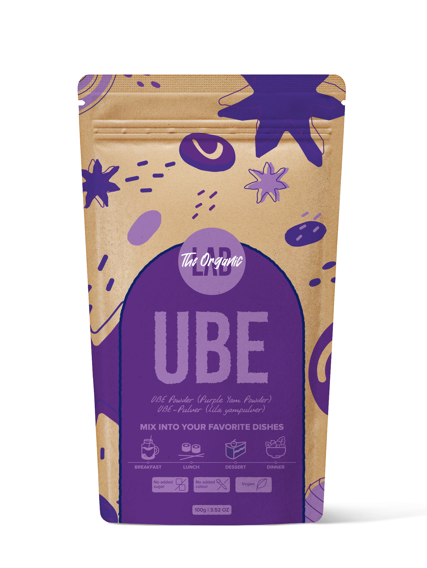 The Organic Labs UBE pulver Lila jamsrot 100 g