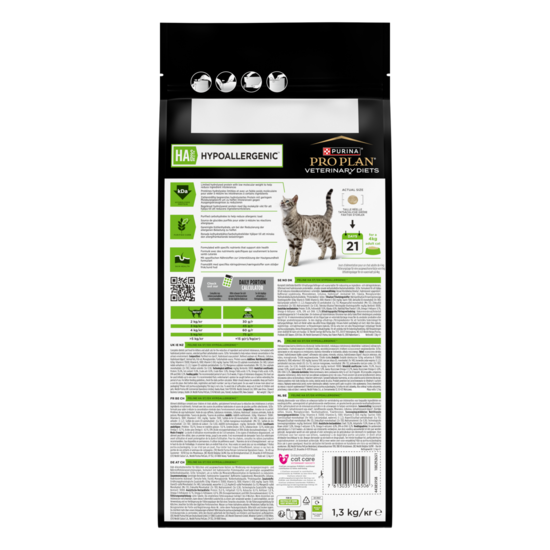 Purina Pro Plan Veterinary Diets Hypoallergenic Katt Torrfoder 1,3 kg